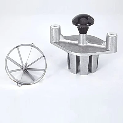 Afbeelding van Lime Cutter voor Bar Citroen Wedge Slicer, Commerciële Fruit Slicer Groentesnijder 6 wiggen/8 Wiggen met RVS Blade, Aluminium Houder, Geen Roest Gemakkelijk te reinigen (Maat: 8 Sectie Blade)