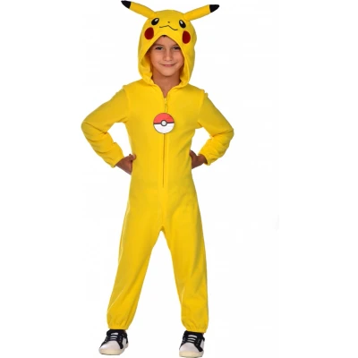 Afbeelding van Pokémon Kinderkostuum Pokemon Pikachu Onesie, 8 10 jaar