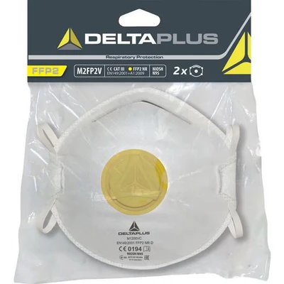 Afbeelding van Delta plus FFP2 masker met ventiel 2 stuks