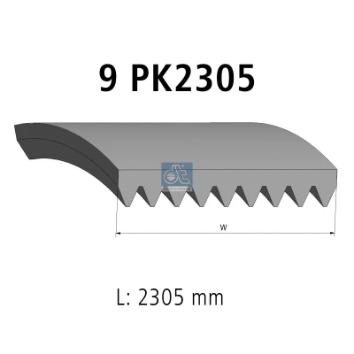 Afbeelding van Dt Spare Parts Poly V riem 4.81704