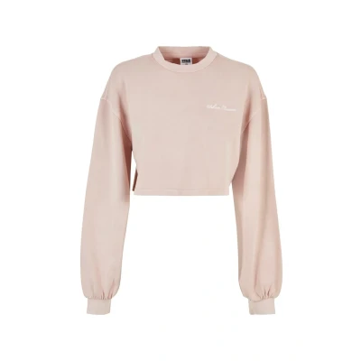Afbeelding van Urban Classics Cropped Small Sweater, Dames, Maat: XXL, Pink