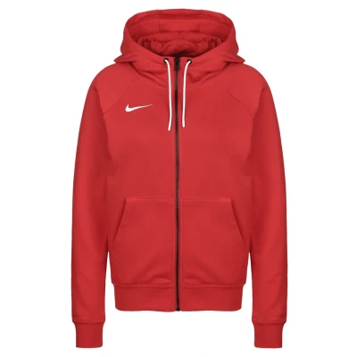 Afbeelding van Nike Performance W NK FLC PARK20 FZ Hoodie Sweater met rits University red white, Dames, Maat: Medium, white