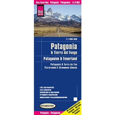 Afbeelding van Reise Know How Landkarte Patagonien, Feuerland / Patagonia, Tierra del Fuego (1:1.400.000): reiß und wasserfest (world mapping project)