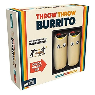 Afbeelding van Exploding Kittens, Throw Burrito (editie 2022), partyspel, kaartspel, 2 6 spelers, vanaf 7+ jaar, 15+ minuten, Duits