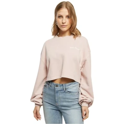 Afbeelding van Urban Classics Cropped Small Sweater, Dames, Maat: Small, Pink