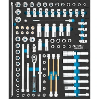 Afbeelding van HAZET Dopsleutelset 163D 2/103 · 103 delig 3? ?22 E5? ?E14