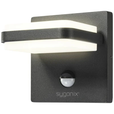 Afbeelding van Sygonix SY 6028442 LED wandlamp met bewegingsmelder Energielabel: F (A G) SMD 10.8 W Zwart