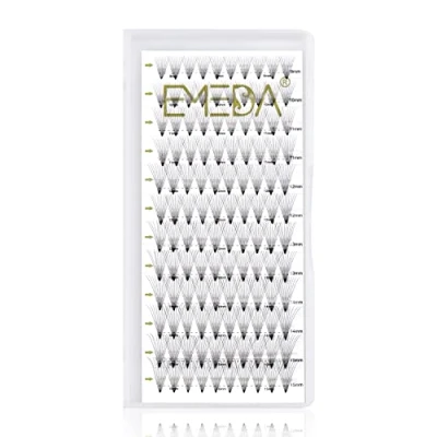 Afbeelding van 3D volume wimpers C krul 0,07 mm gemengd 8 12 Russische cluster valse wimperextensions EMEDA 10D wimperverlengingen
