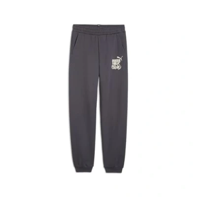 Afbeelding van Puma ess+ mid 90s joggingbroek in de kleur grijs.