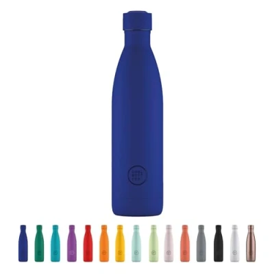 Afbeelding van Cool Bottles Stainless Steel Water Bottle 750 ml Vivid Blue 30,5 x 7 cm Luchtdichte thermosfles Koude dranken 36 uur en warme 18 Triple Technologie BPA Vrij