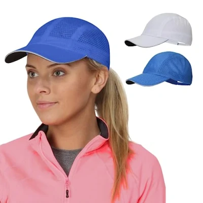 Afbeelding van TrailHeads Honkbalpet voor dames, wit koel blauw, One size
