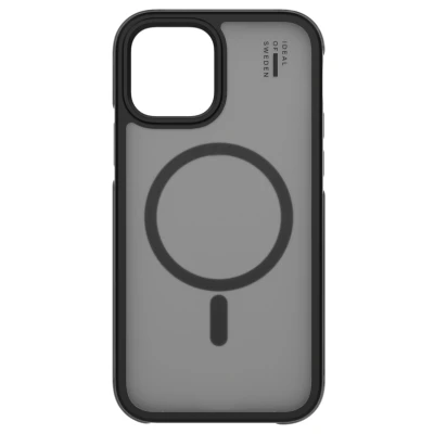 Afbeelding van Apple iPhone 12 MagSafe Hoesje Gerecycled kunststof iDeal of Sweden Hardcase/Backcover Zwart Telefoonhoesje Shockproof/Valbescherming