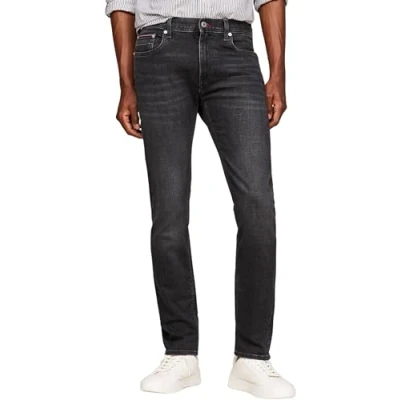 Afbeelding van Tommy Hilfiger Heren Slim Bleecker PSTR Stark Black Slim, Black, 28W/32L, Zwart, 28W / 32L