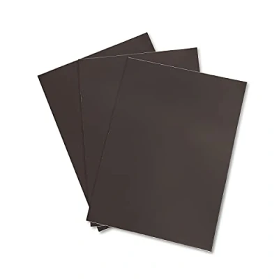 Afbeelding van ZADAWERK® magneetfolie 1,2 mm DIN A4 3 stuks zelfklevend zwart koelkastmagneten maken lichtmetalen voorwerpen ordenen