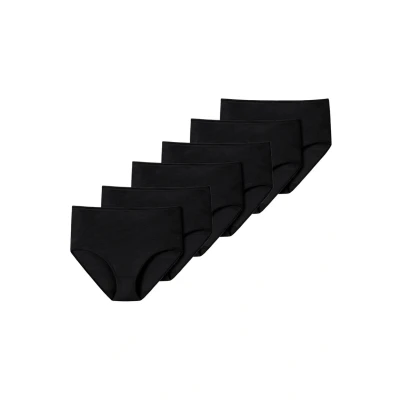 Afbeelding van Schiesser 6 PACK Slip, Dames, Maat: 46, Schwarz
