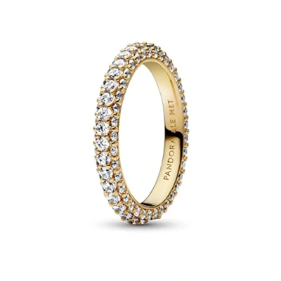 Afbeelding van Pandora Ringen Timeless Pavé Single row in gold