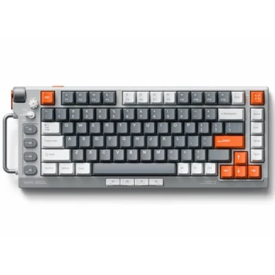 Afbeelding van nuphy Field75 HE Gaming toetsenbord met magnetische schakelaar, bedraad toetsenbord, 83 toetsen pc gamingtoetsenbord, één knop volumeregeling, haleffectsensoren, instelbare bediening, snelle