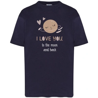 Afbeelding van T Shirts Moon Blauw 140