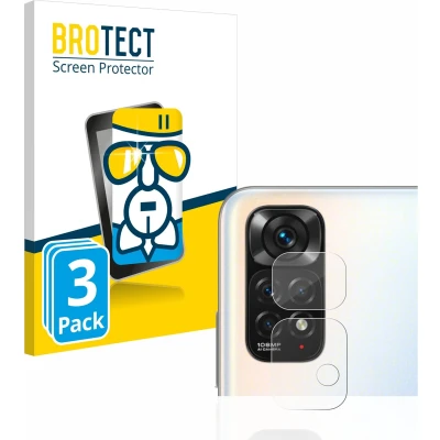 Afbeelding van BROTECT Screenprotector voor Xiaomi Redmi Note 11S (ALLEEN Camera Lens) Folie Beschermfolie Beschermglas transparant (3 Stuks)