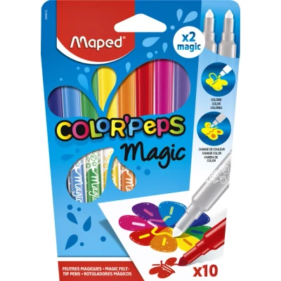 Afbeelding van Viltstift Maped Color&#039;Peps Magic set á 10 kleuren