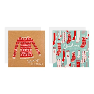 Afbeelding van Hallmark Simply for You Collection Kerstkaartenpakket 20 kaarten in 2 gezellige eigentijdse ontwerpen