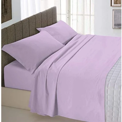 Afbeelding van Max Color Beddengoed set (plat 240x300, hoeslaken 170x200cm+2 kussenslopen 50x80cm), lillac, DOUBLE