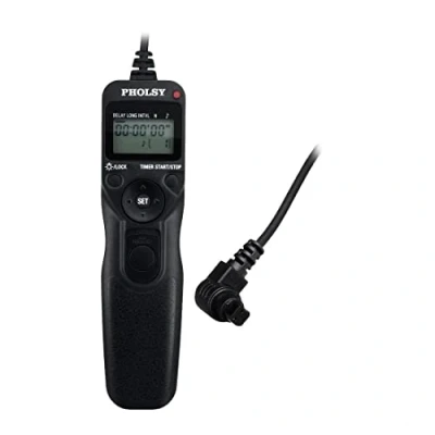 Afbeelding van PHOLSY timerafstandsbediening intervaltimer C8 Afstandsbedieningskabel Canon EOS 6D II, 1DX 1DS III, 1D IV, II N, 1D, 5D 5DS, 6D, 7D, 7D 50D, 40D, D2000