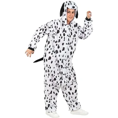 Afbeelding van FUNIDELIA Dalmatiër Kostuum Onesie voor vrouwen en mannen L XL