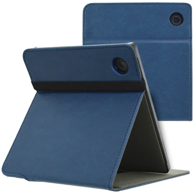 Afbeelding van Kobo Libra H2O Hoes: iMoshion Stand Flipcase Donkerblauw Kunstleder E Reader Hoezen