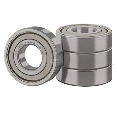 Afbeelding van XiKe 6203ZZ Dubbel Afgedicht Kogellager 17x40x12mm, Chroomstaal Voorgesmeerd Metalen Afdichtingen, 6203 2Z Diepgroefkogellager 4 Stuks