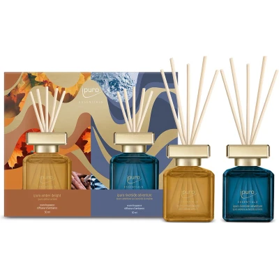 Afbeelding van Geurdiffuser Ipuro Amber Delight&amp;Riverside Adventure 2 x 50 ml geschenkset