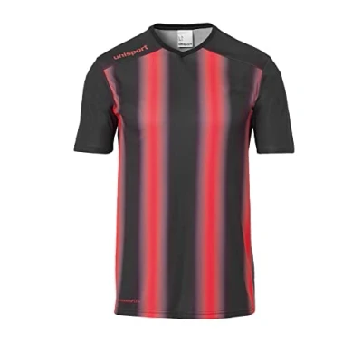 Afbeelding van Uhlsport Stripe 2.0 Shirt Korte Mouw Kinderen Zwart / Rood Maat: 164