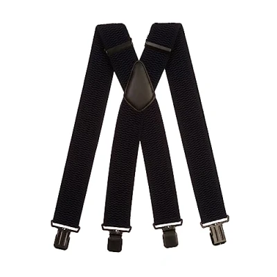 Afbeelding van Olata Extra Brede X Vorm Bretels met Dikke Stof 5 cm. Marineblauw (Zwarte Clips)
