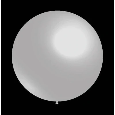 Afbeelding van Zilveren ballonnen Metallic rond 28cm