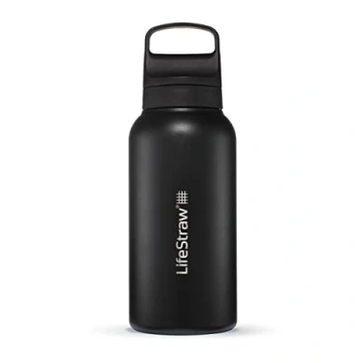 Afbeelding van Lifestraw Go 2.0 Stalen Waterfles met Filter 1L Black