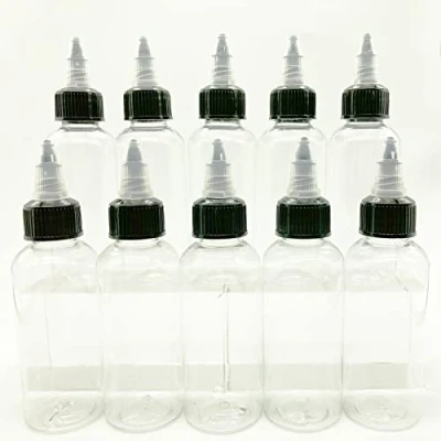 Afbeelding van Tukava Druppelflessen, 10 stuks, 60 ml, van kunststof, transparante knijpflessen, vloeistofdruppelfles voor doe het zelf handwerk, inktvloeistof, oliën, lijm, multifunctioneel, bestand