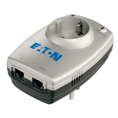 Afbeelding van Eaton Protection Box, Stekkeradapter, Met Overspanningsbeveiliging (Schuko Bus, Telefoonbescherming), Wit