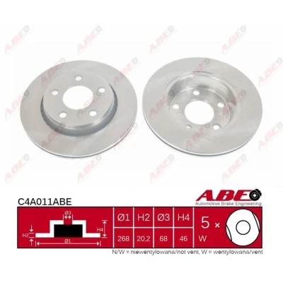 Afbeelding van ABE Remschijven C4A011ABE