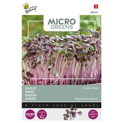 Afbeelding van Microgreens Radijs (rood) Kiemgroente Buzzy