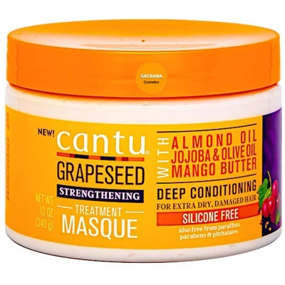 Afbeelding van Haarmasker Cantu Grapessed Strengthening (340 g)