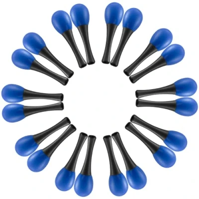 Afbeelding van TIGER Mini Ei Maracas in blauw Percussion Instrument Shaker voor kinderen verpakking met tien stuks