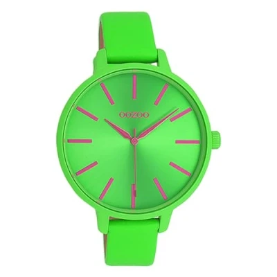 Afbeelding van Oozoo Timepieces Horloge, Dames, Maat: One Size, Grün
