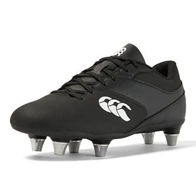 Afbeelding van Canterbury Phoenix Raze Soft Ground Rugbylaarzen voor kinderen, uniseks, Zwart/Wit, 37.5 EU
