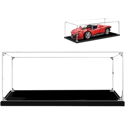 Afbeelding van Acryl Display Case voor Lego 42143 Stofdicht Clear Box Showcase (Daytona SP3) (Bouwsteenmodel is NIET inbegrepen)(3mm)
