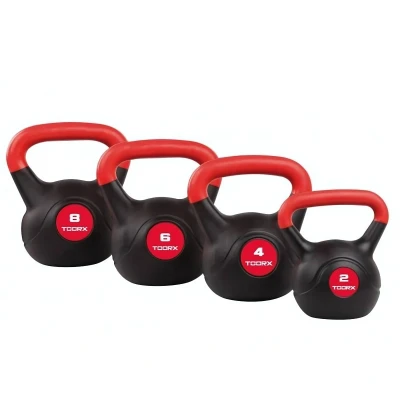 Afbeelding van Toorx Fitness PVC Kettlebell Per Stuk Rood Kunststof