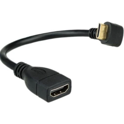 Afbeelding van Mini HDMI adapter 90 haaks naar boven versie 1.4 (4K 30Hz) 0,15 meter