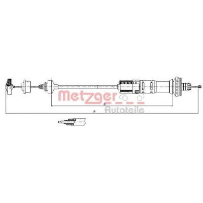 Afbeelding van Koppelingkabel METZGER 11.3028