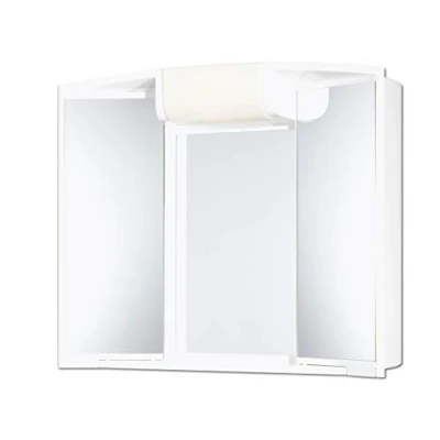 Afbeelding van Jokey spiegelkast Angy met legplank en ledverlichting, 59 cm breed, kunststof in wit