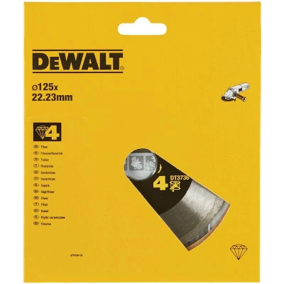 Afbeelding van DeWalt Accessoires Diamantblad, gesinterd, voor tegels, Ø125mm DT3736 XJ