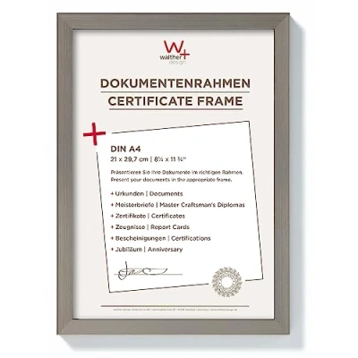 Afbeelding van walther Design fotolijst staal 21 x 29,7 cm (DIN A4) Constructie Frame JK130D